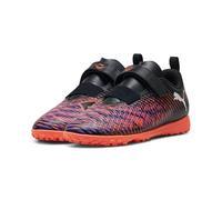 PUMA Future 8 Play IT V JR, Scarpe da Calcio, Black White-Glowing Red, 35.5 EU