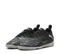 PUMA Future 8 Play TT JR, Scarpe da Calcio, Black Silver-Fluo Green, 36 EU
