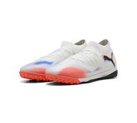 PUMA Future 8 PRO Cage, Scarpe da Calcio Unisex-Adulto, Bianco Nero Rosso Brillante, 42 EU