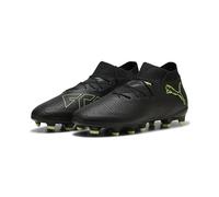 Puma Future 8 PRO Fg/AG Jr - Scarpe da Calcio Unisex per Bambini, Puma Nero Fizzy Verde Chiaro Terreno, 4 UK