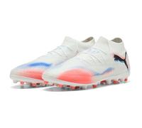 PUMA Future 8 PRO MG, Scarpe da Calcio Unisex-Adulto, Bianco Nero Rosso Brillante, 44 EU