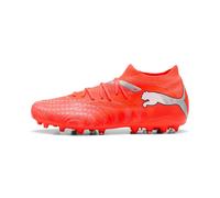 PUMA Scarpe da Calcio Unisex Future 9 Match MG, Rosso Brillante, Bianco, Nero, Argento, Numero 42, Glowing Red PUMA White PUMA Black PUMA Silver, 44.5 EU