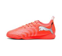 PUMA Future 9 Play It Jr, Scarpe da Calcio Unisex per Bambini, Rosso Lucido Bianco Nero Argento, 29 EU, Rosso Brillante Puma Bianco Puma Nero Puma Argento, 29 EU