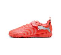 PUMA Future 9 Play TT V JR - Scarpa da Calcio, Rosso Brillante, Bianco e Nero, Taglia 40, Glowing Red PUMA White PUMA Black, 34 EU