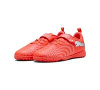 PUMA Future 9 Play TT V JR - Scarpa da Calcio, Rosso Brillante, Bianco e Nero, Taglia 42, Glowing Red PUMA White PUMA Black, 29 EU