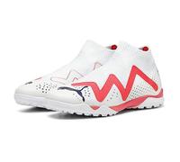 PUMA Future Match+ Ll TT - Scarpe da Calcio da Uomo, Puma White PUMA Black Fire Orchid, 40.5 EU