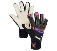 PUMA FUTURE Pro Hybrid, Guanti da portiere Ragazzi, PUMA Black-Glowing Red-Purple Glimmer, 11