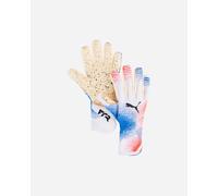 PUMA Guanti da portiere unisex Future Ultimate NC da calcio, 8, White Glowing Red Ultra Blue