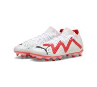 PUMA Futuro PRO Fg/AG, Scarpe da Calcio Uomo, Bianca Nero Fire Orchid, 48.5 EU