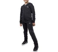 PUMA G Full Zip Sweat Suit FL, Tuta Bambina, Nero, 15-16Y