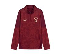 PUMA Galatasaray Istanbul Training Felpa 1/4 Zip Kids Rosso 140 Bambini
