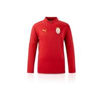 PUMA Galatasaray Istanbul Training Top 1/4 Zip Top Rosso GSK Training Shirt Jersey, Taglia: XL