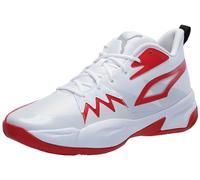 PUMA Genetica, Scarpe da Ginnastica Uomo, Bianco per Tutti i Tempi, Rosso, 47 EU