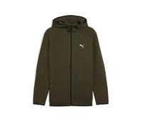 PUMA Giacca con cappuccio da uomo EVOSTRIPE FZ oliva | S