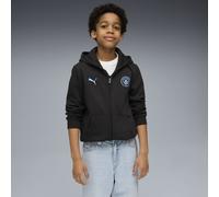 PUMA Giacca con cappuccio Manchester City FtblEssentials per ragazzi, Abbigliamento, Nero, 7-8Y 7-8Y