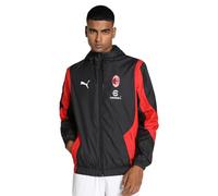PUMA Giacca da Calcio Pre-Gara A.C. Milan da Uomo S Black for all Time Red