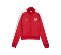 PUMA Giacca da training Svizzera T7 da donna, Abbigliamento, Rosso/Bianco, XL XL