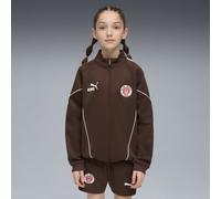 PUMA Giacca FC St. Pauli KING Anthem per ragazzi, Abbigliamento, Marrone, 5-6Y 5-6Y