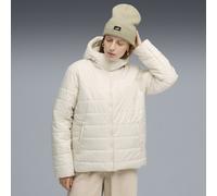 PUMA Giacca imbottita con cappuccio Essentials da donna, Abbigliamento, Bianco, M M
