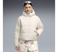 PUMA Giacca imbottita con cappuccio Essentials dal taglio morbido da donna, Abbigliamento, Bianco, L L