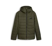 PUMA Giacca imbottita da uomo Ess con cappuccio, Verde oliva scuro, M