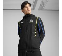 PUMA Giacca in tessuto Olympique de Marseille FASTER da uomo, Abbigliamento, Nero/Giallo Alert, XXL XXL