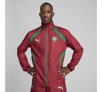 PUMA Giacca in tessuto pre-partita Marocco da uomo, Abbigliamento, Intense Rosso/Archive Verde, M M