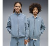 PUMA Giacca in twill con zip T7 dal taglio morbido per ragazzi, Abbigliamento, Blu, 9-10Y 9-10Y