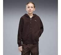 PUMA Giacca oversize con zip T7 Midnight Shadow per ragazzi, Abbigliamento, Marrone, 9-10Y 9-10Y