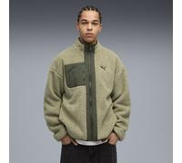 PUMA Giacca reversibile in sherpa da uomo, Abbigliamento, Verde, M M