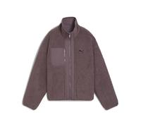 PUMA Giacca reversibile in sherpa da donna, Abbigliamento, Raisin, M M
