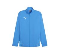 PUMA teamGOAL Sideline Jacket, Giacca Track Unisex, Ignite Blue Bianco, L