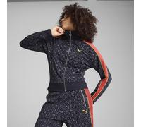 PUMA Giacca sportiva con stampa Road To Unity T7 da donna, Abbigliamento, Navy/Aop, S S