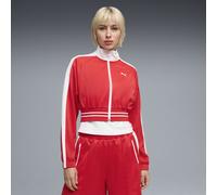 PUMA Giacca sportiva cropped T7 da donna, Abbigliamento, Rosso, XL XL