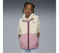 PUMA Gilet in sherpa per ragazzi, Abbigliamento, Bianco, 13-14Y 13-14Y