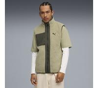PUMA Gilet reversibile in sherpa da uomo, Abbigliamento, Lux Army, XL XL