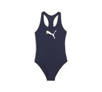 PUMA Girls' Racerback Swimsuit, Abbigliamento, Navy, 8 Y 8 Y