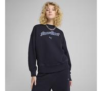 PUMA Girocollo grafico oversize PREMIUM ESS da donna, Abbigliamento, New Navy, L L