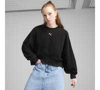 PUMA Girocollo oversize WARDROBE ESS da donna, Abbigliamento, Nero, L L