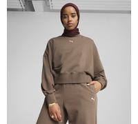 PUMA Girocollo oversize WARDROBE ESS da donna, Abbigliamento, Totally Taupe, XL XL