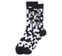 PUMA Glow Collection Race-Flag Sports Crew Socks Unisex (1-pack), Abbigliamento, Nero/Glow In The Dark, 43-46 43-46