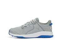 Puma Golf Fusion Grip - Scarpe da Golf da Uomo, Grigio Chiaro Piatto-Puma Argento-Puma Team Royal, 40.5 EU