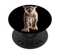 Puma Grande Gatto Leone di Montagna Pumas Pantera Dolce PopSockets PopGrip Adesivo