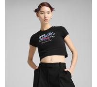 PUMA GRAPHICS Moto Baby Tee Women, Abbigliamento, Nero, M M
