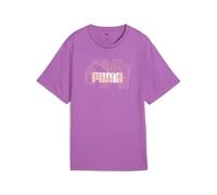PUMA Graphics Stacked No. 1 Logo Relaxed Tee, Magliette Unisex - Adulto, Wild Berry,