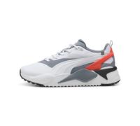 PUMA GS-X Efekt Golf Shoe, Scarpe, Bianco/Grigio Tile/Rosso Blast, 48 48