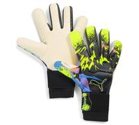 PUMA Guanti da portiere ULTRA Ultimate TEASER, Accessori, Nero/Luminous Viola/Lime Squeeze, 9 9