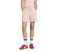 PUMA Her High-Waist Shorts 5", Pantaloncini Lavorati a Maglia Donna, Rose Quartz,
