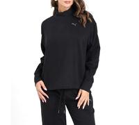 PUMA HER RELAXED CREW FL BLACK 688152 01 - NERO / L