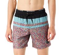 PUMA Heritage Stripe Mid Shorts, Pantaloncini da Surf Uomo, Pink Combo, Small